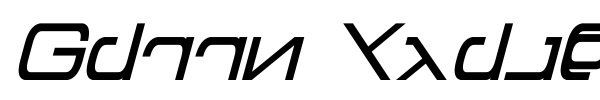 Green Martian font preview